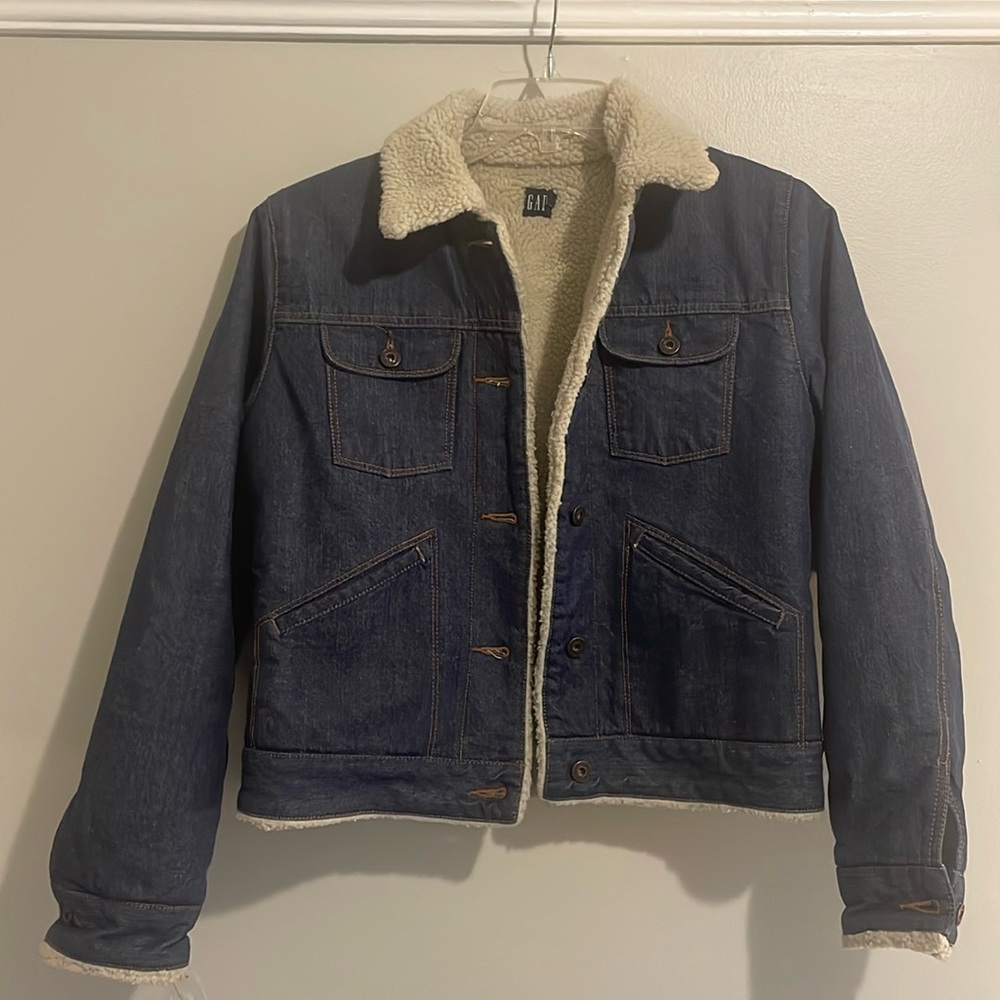 Vintage Gap faux shearling jacket - size: M